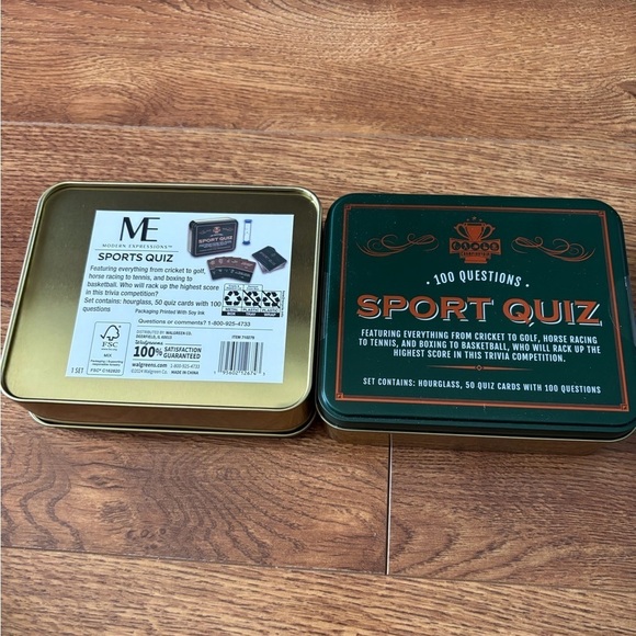 Sport Quiz Game - Green Tin Box - Picture 2 of 3